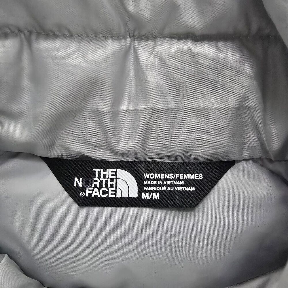 The North Face Women's 550 Down Puffer Vest Gray Medium M Goose‎ 4426 - Picture 9 of 10
